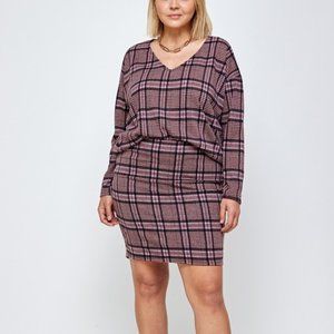 Plaid Skirt Set